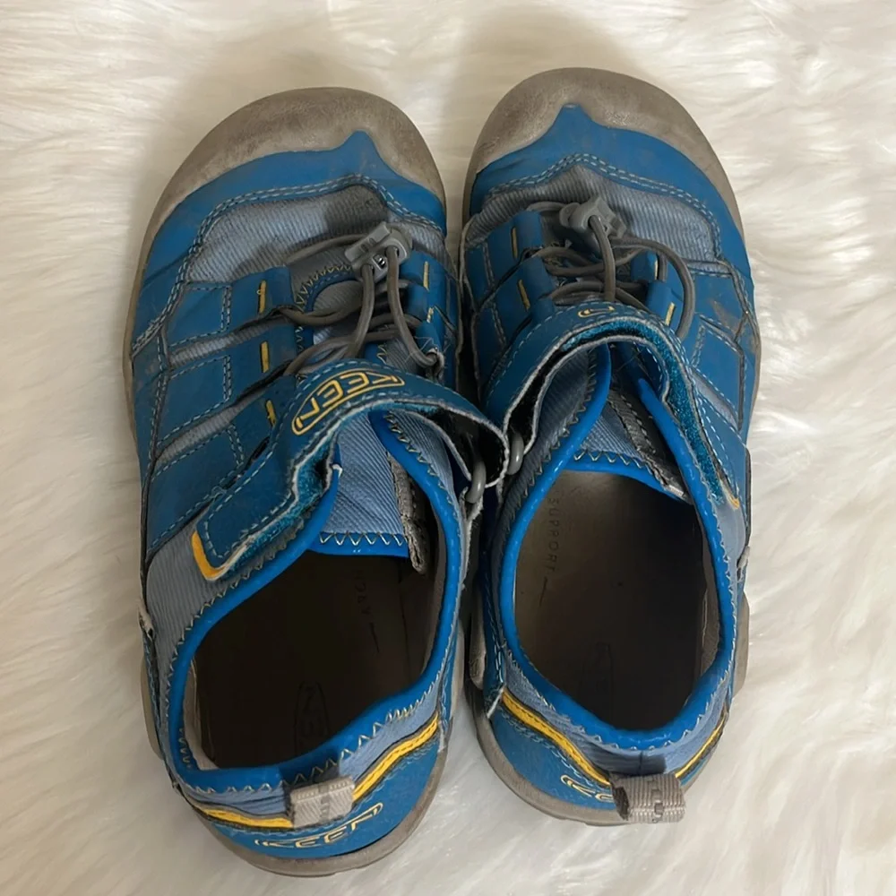 Keen Kids Blue Yellow Summer Water Sandals Shoes